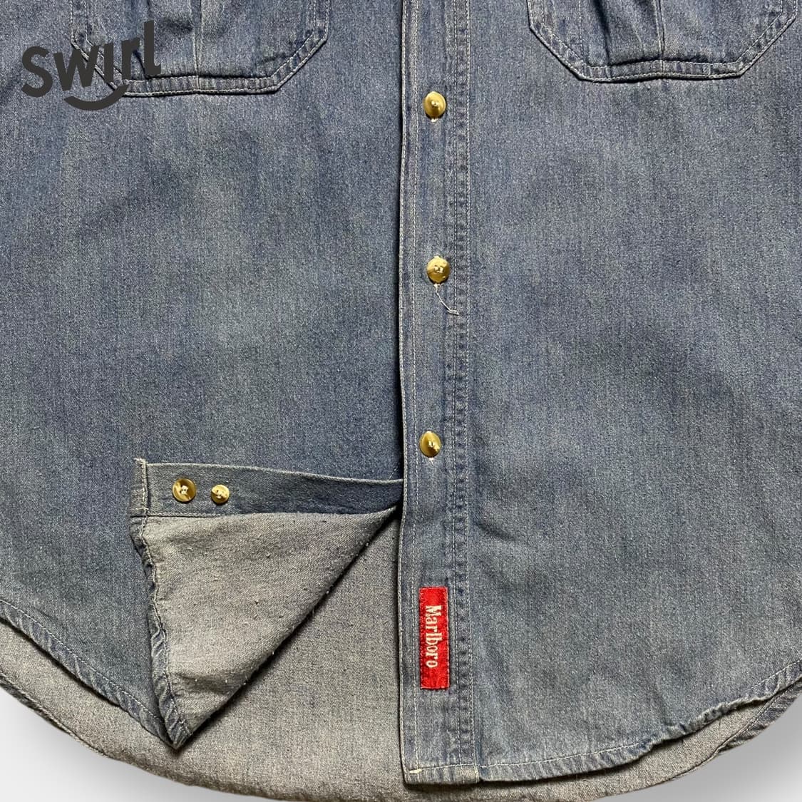 🌊90s Marlboro work denim shirts 상품이미지7