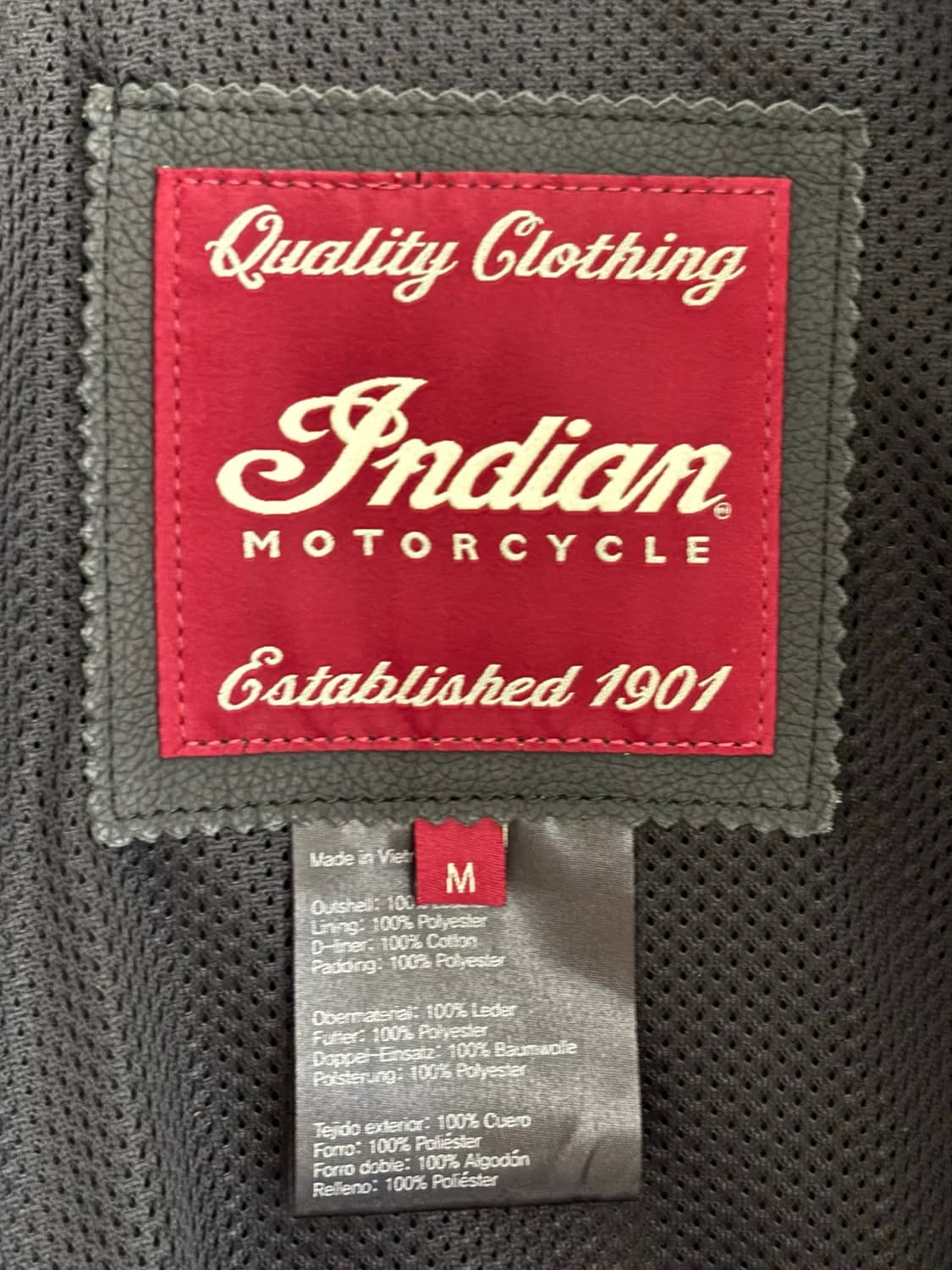 Indian Motorcycle 인디언 모터사이클 브라운 레더 자켓 상품이미지9