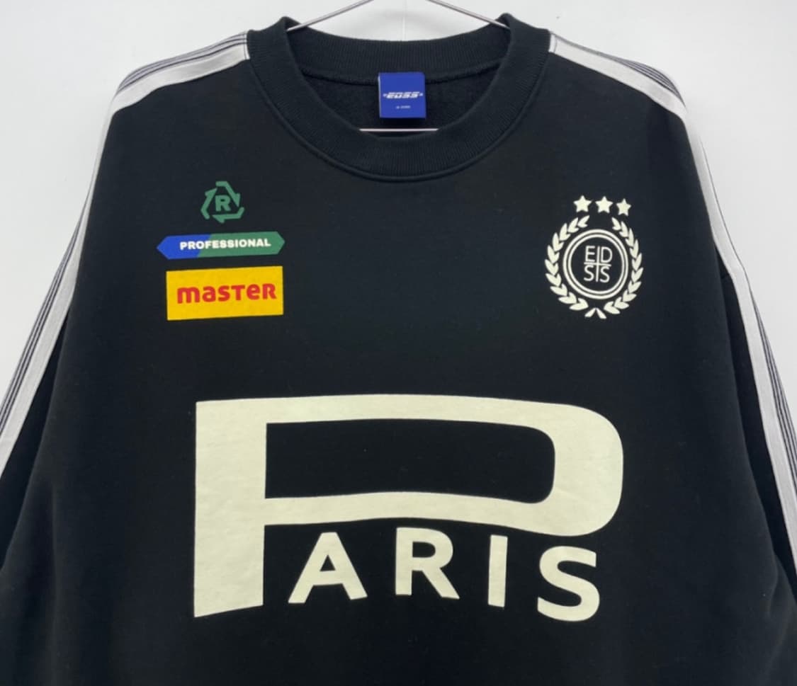 EDSS서울 오버핏 블록코어 축구 기모맨투맨 블랙(XL) 상품이미지2