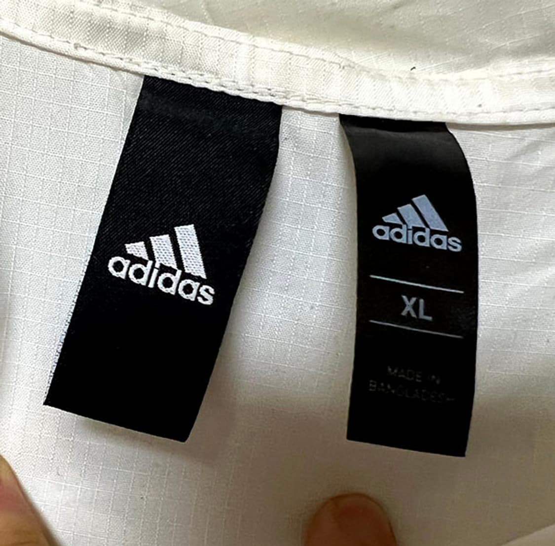 아디다스 화이트 남자 바람막이 춘추 캐주얼 화이트 방수 XL 105 상품이미지3