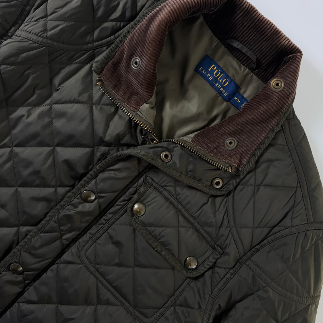 Polo  폴로 랄프로렌 투웨이 비튼 카키 퀼팅 자켓 상품이미지3