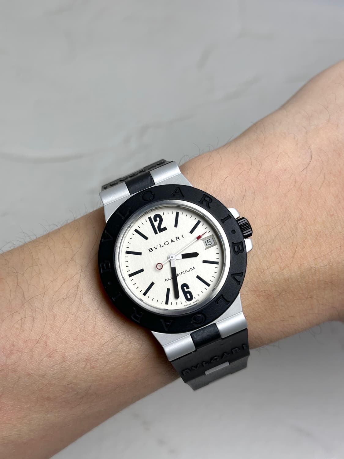 BVLGARI 알루미늄(ALUMINIUM) 러버 스트랩 워치 상품이미지9