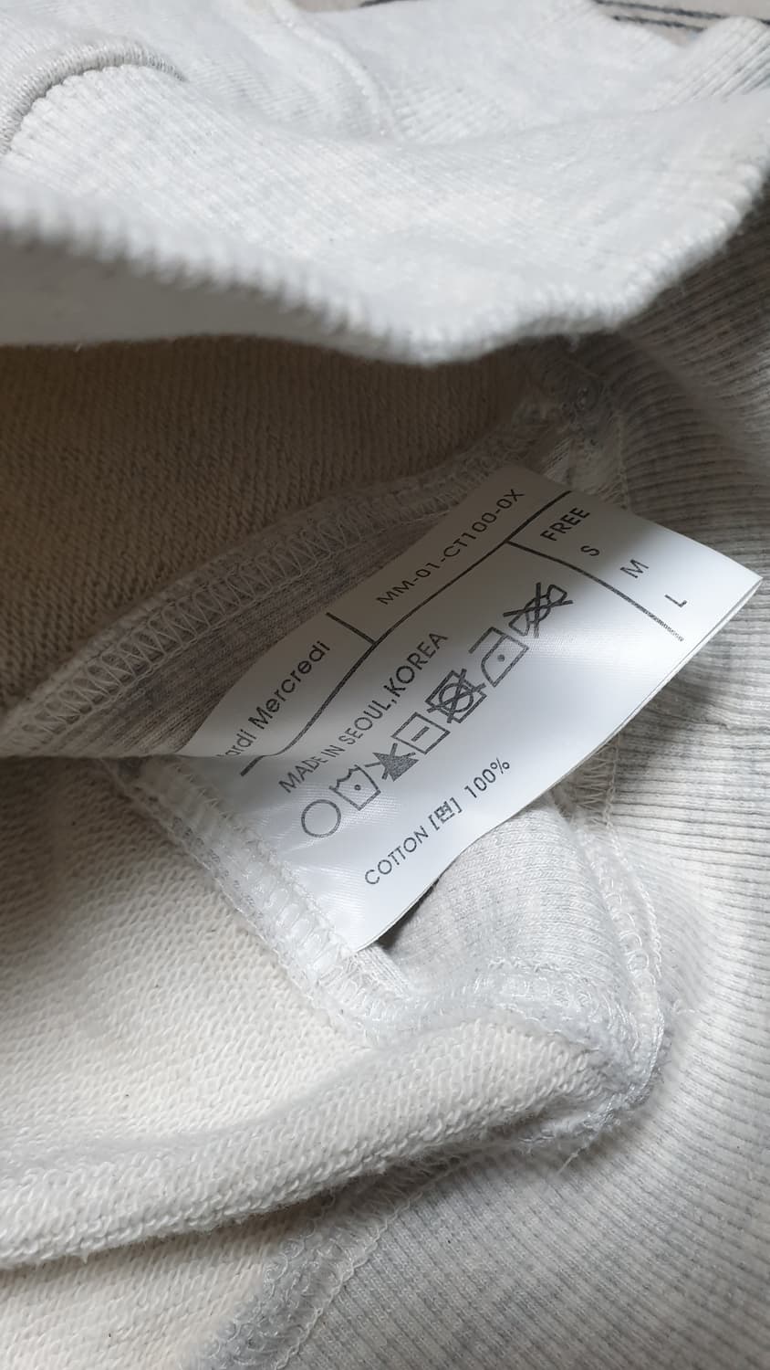 마르디 메크르디 플라워 오버핏 맨투맨 FREE 상품이미지4