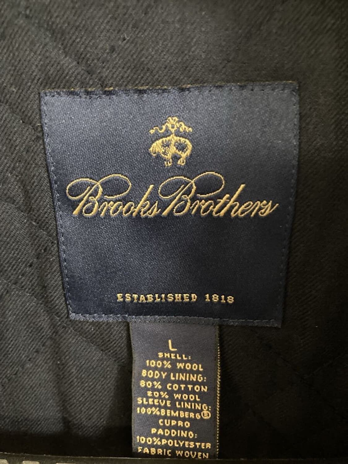 브룩스브라더스×로로피아나 네이비 코트 상품이미지6