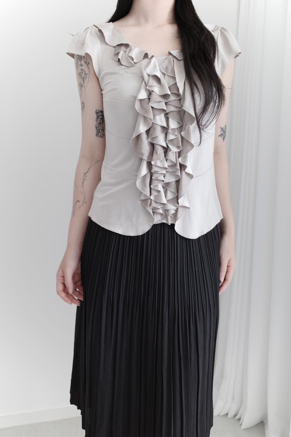 frill half blouse 상품이미지7