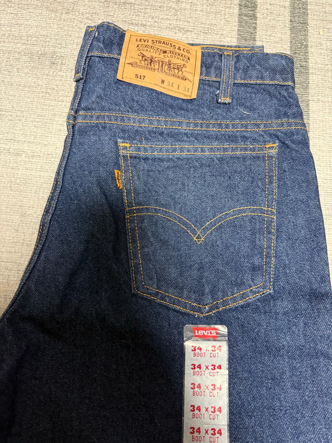 90's 리바이스 517 34/34 오렌지탭 데드스탁 상품이미지5