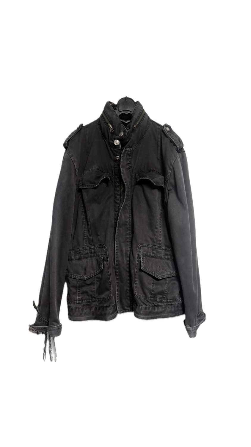 일본 빈티지 블랙 데님 자켓 상품이미지1