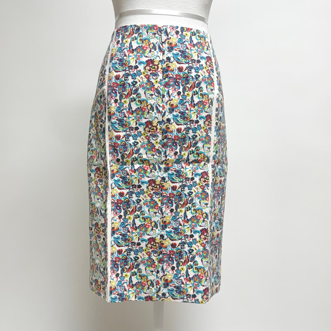 지아니 베르사체 플라워패턴 미디 스커트 42 상품이미지3