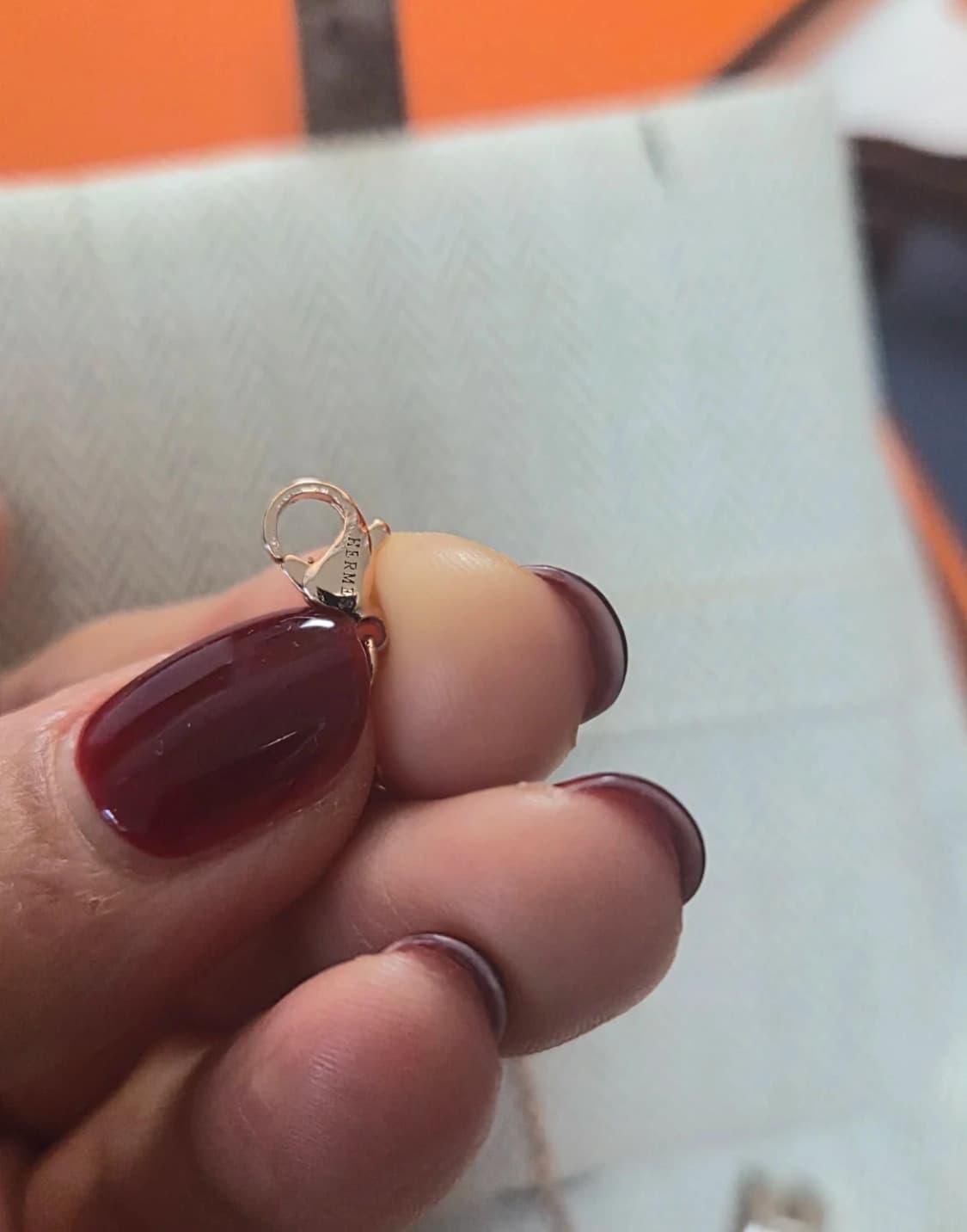 [급] 에르메스 미니팝아슈 목걸이 마론글라세 상품이미지6