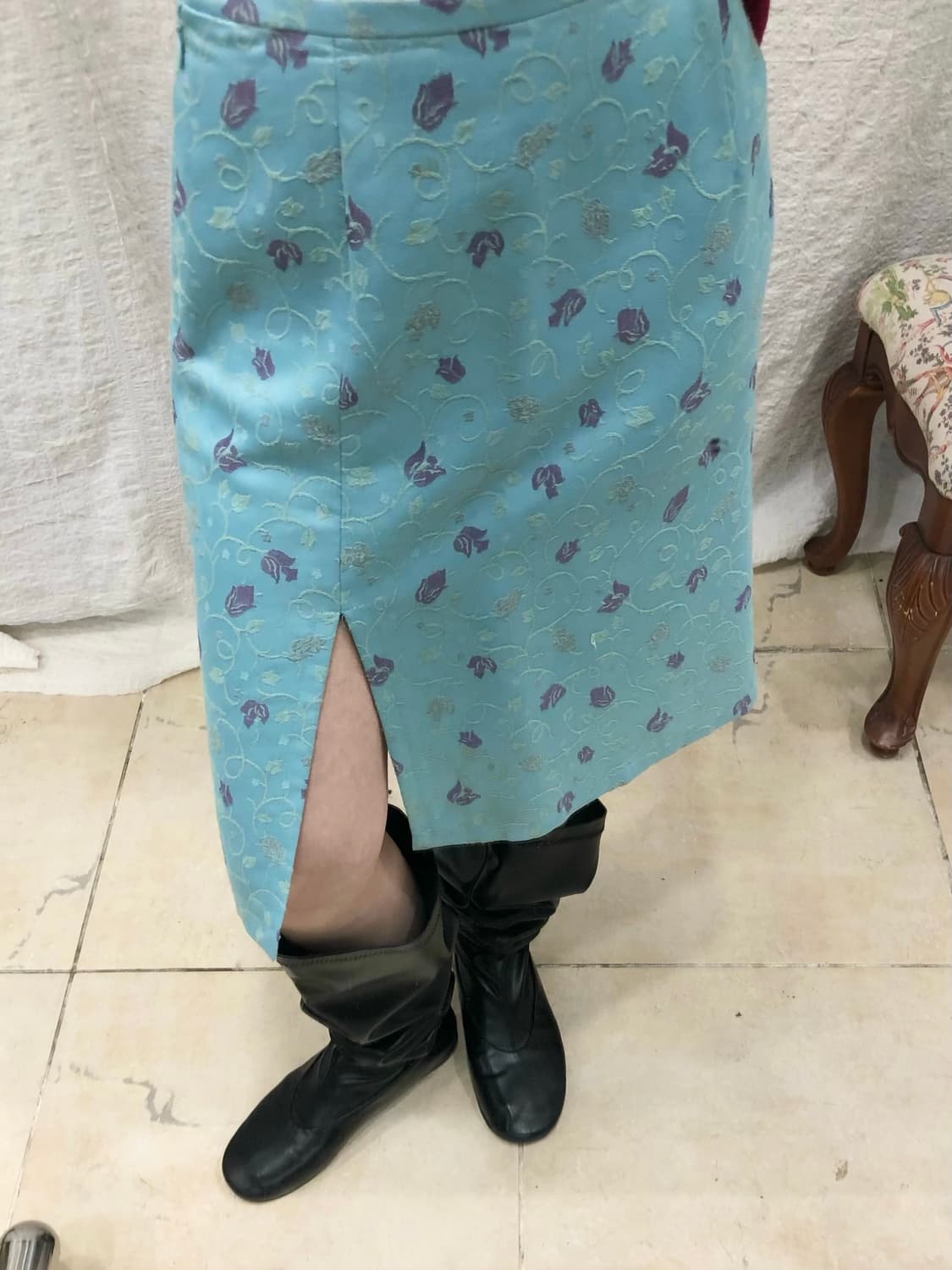 Floral butterfly midi skirt 상품이미지5