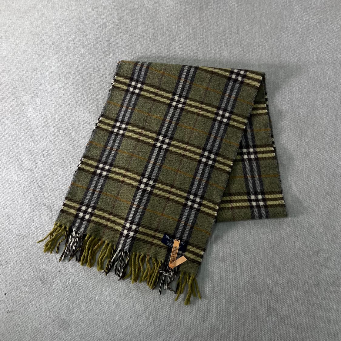 버버리 노바체크 램스울 그린 머플러  상품이미지1