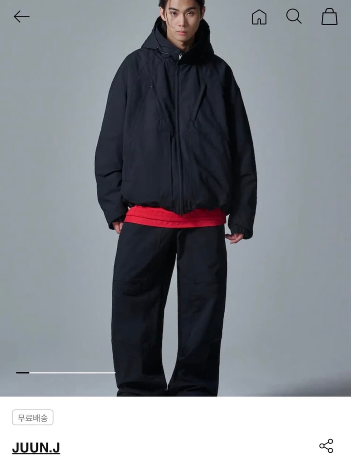 준지 나일론 스트럭쳐드 팬츠 상품이미지1