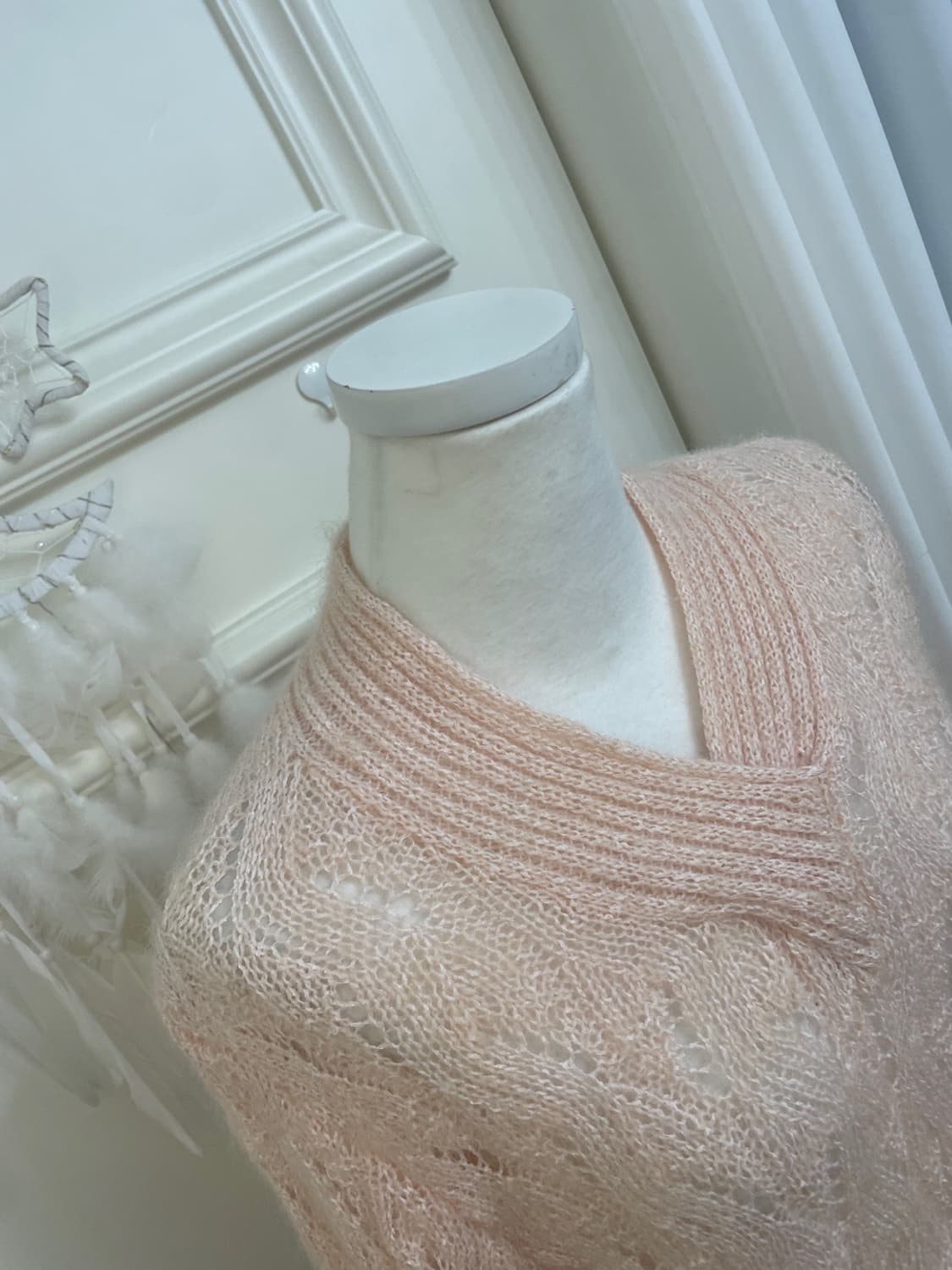 coral twist v-neck knit top 상품이미지7