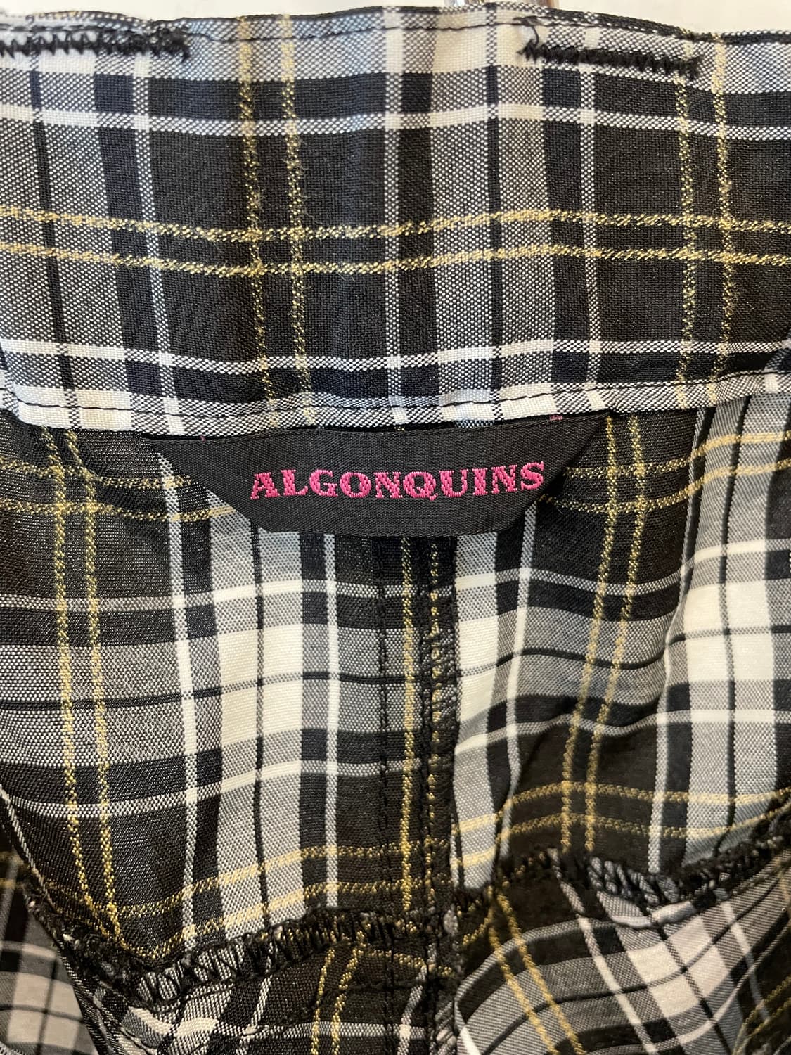 algonquins 알곤퀸즈 스터드 체크 사루엘 팬츠 펑크 상품이미지10