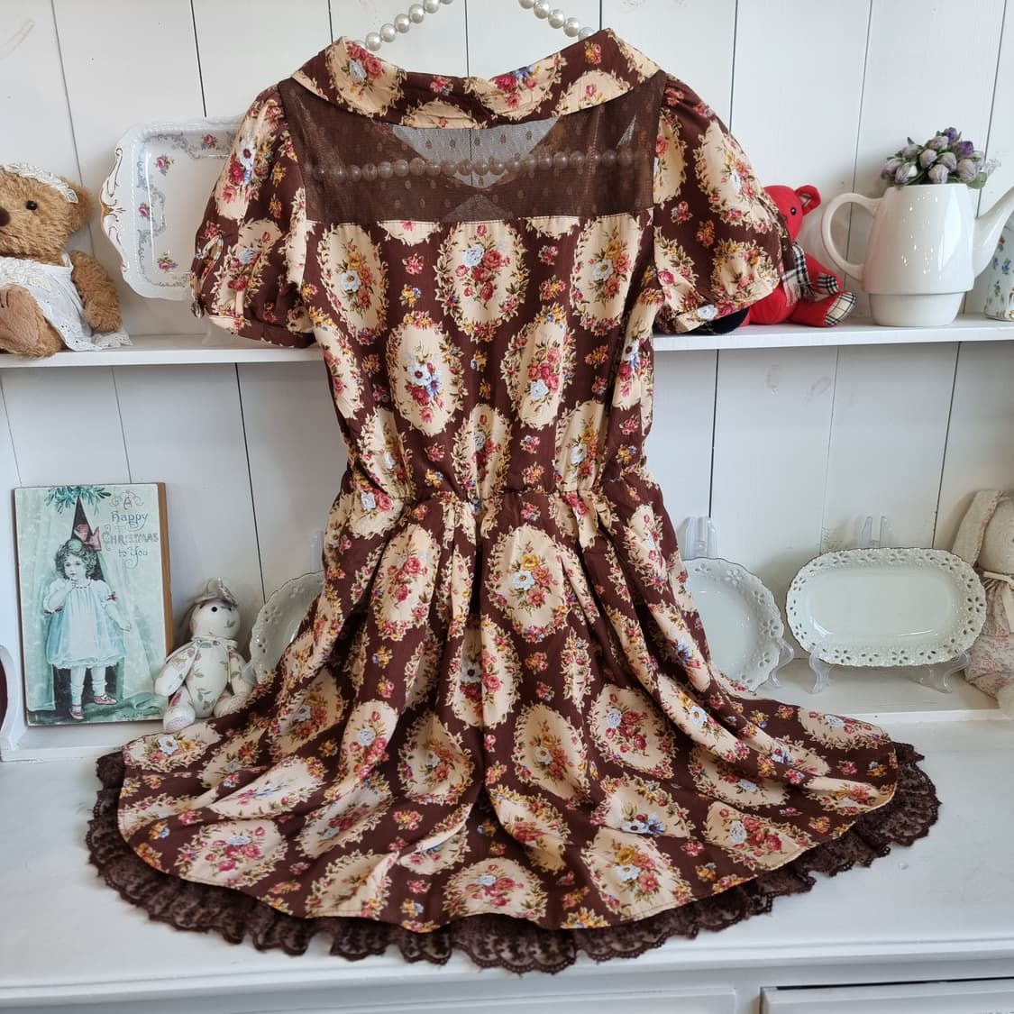 리즈리사(Liz Lisa) 초코 플로럴 메달리온 원피스 상품이미지7