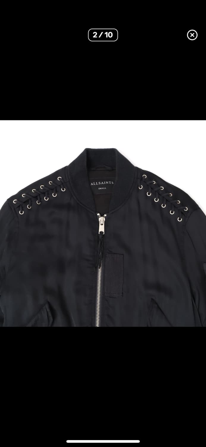 올세인트 브리 레이스드 레이언 봄버 자켓 상품이미지2