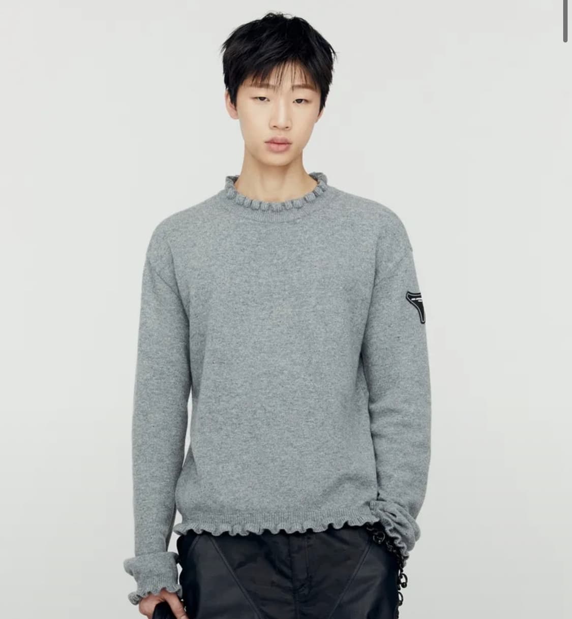 앤더슨벨 플라워 립 크루넥 스웨터 [UNISEX] 상품이미지1