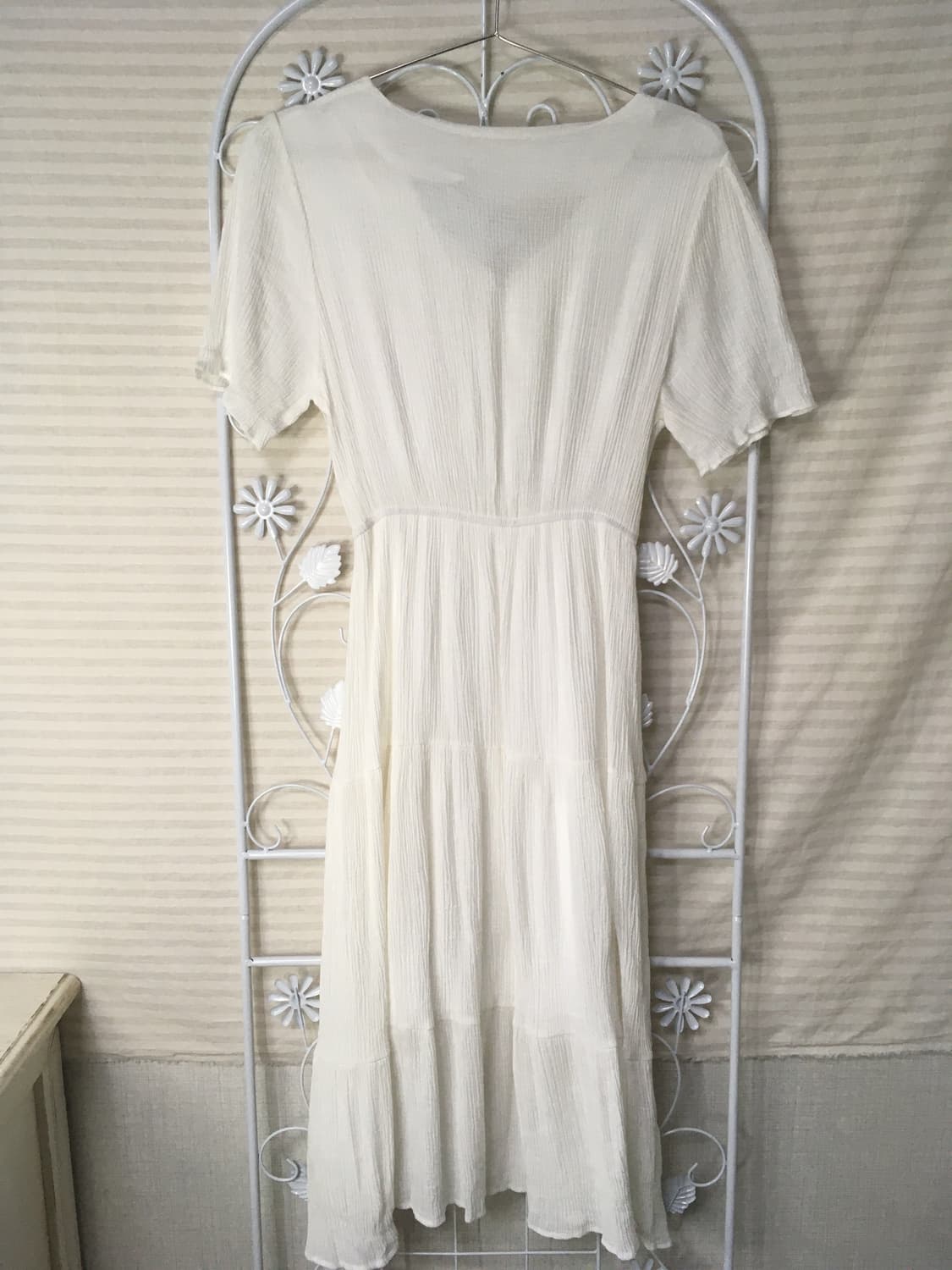 빈티지 화이트 플리츠 레이스 원피스 y2k 스트릿 갸루 펑키 일본빈티지7 상품이미지2