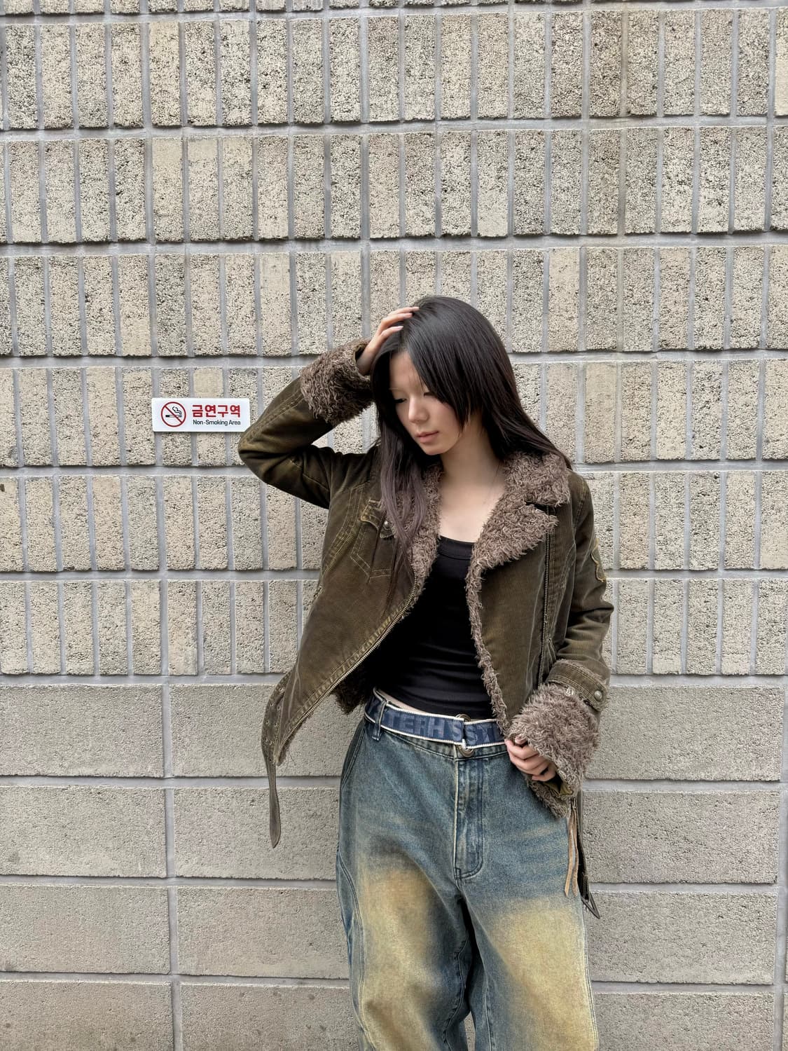 버카루 퍼 디테일 코듀로이 자켓 상품이미지7