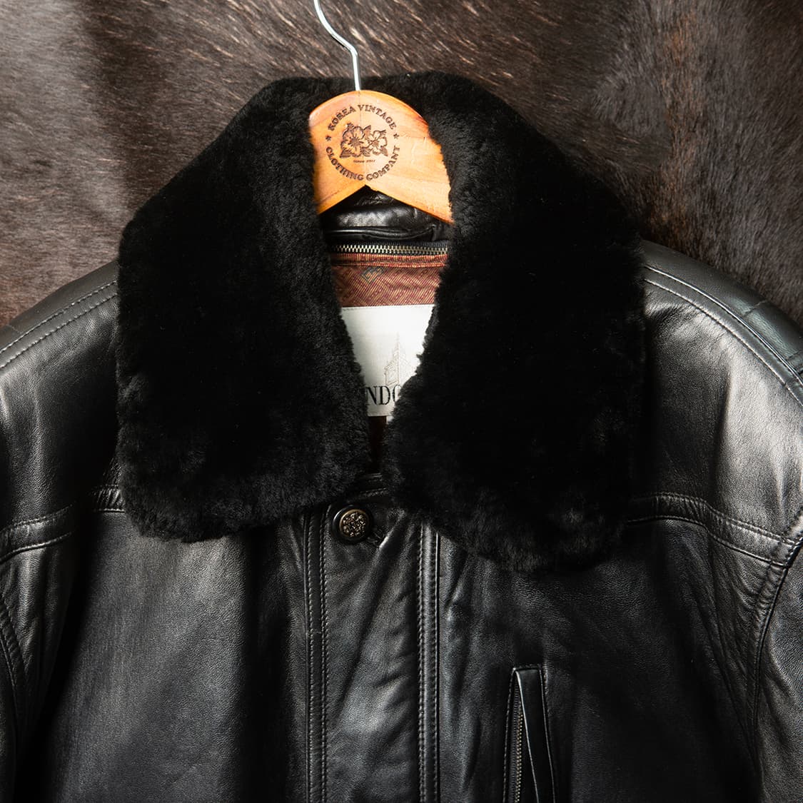 [113] 90s 런던포그 양가죽 하프코트 / 반코트 MO-2535  상품이미지2