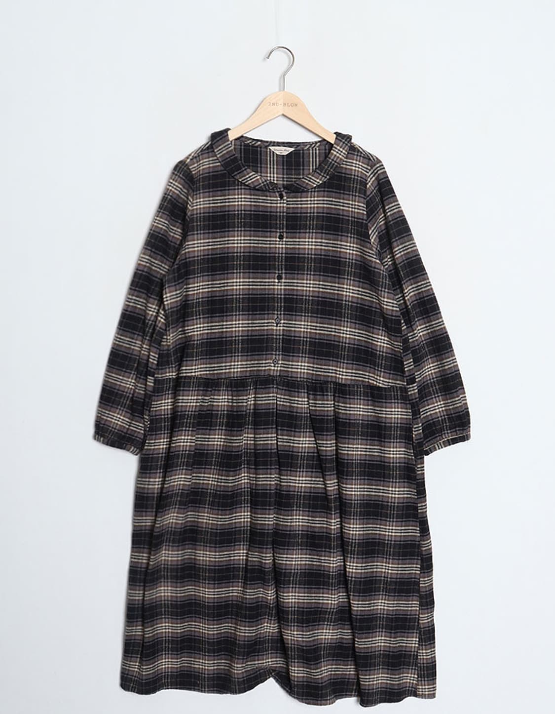 Samansa Mos2 Flannel One-Piece   상품이미지1
