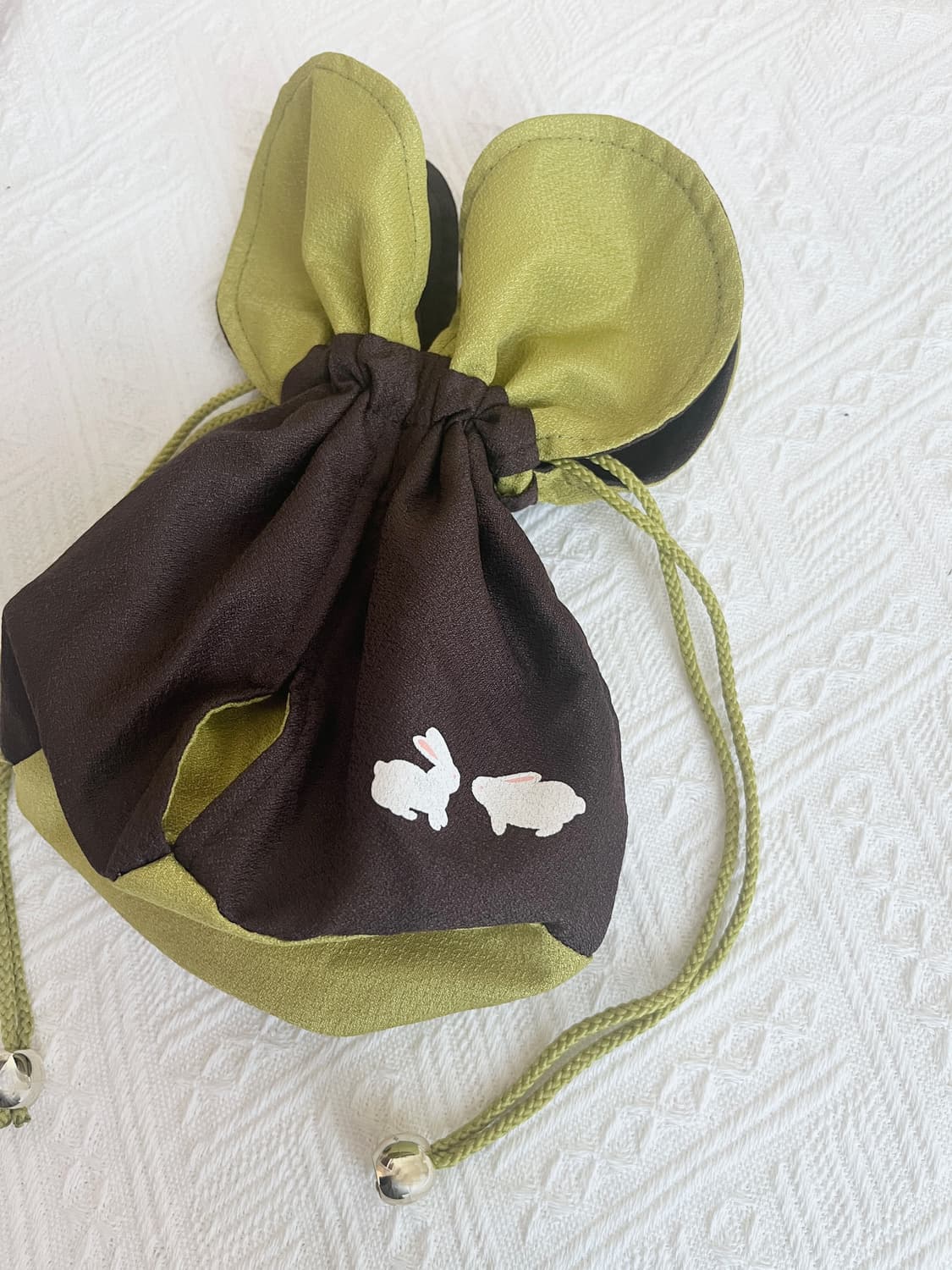 토끼 형태의 브라운 멀티 파우치 상품이미지2