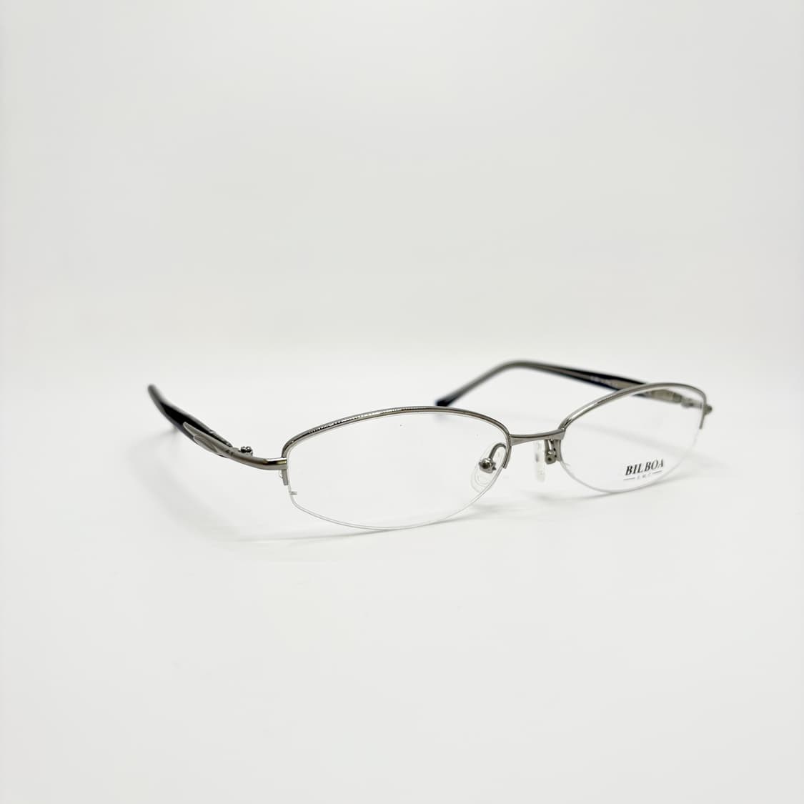 BILBOY 실버 오벌 반무테 상품이미지2