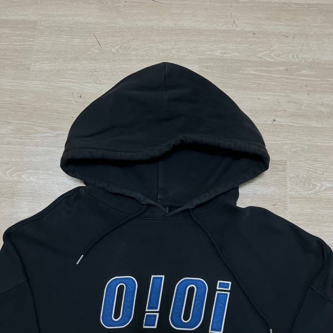 OiOi 오아이오아이 오리지널 빅로고 기모 후드티 [블랙] L/100 상품이미지2