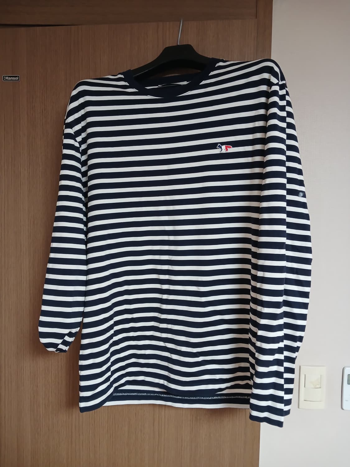 메종키츠네 스트라이프 긴팔 티셔츠 XXL(105) 상품이미지5