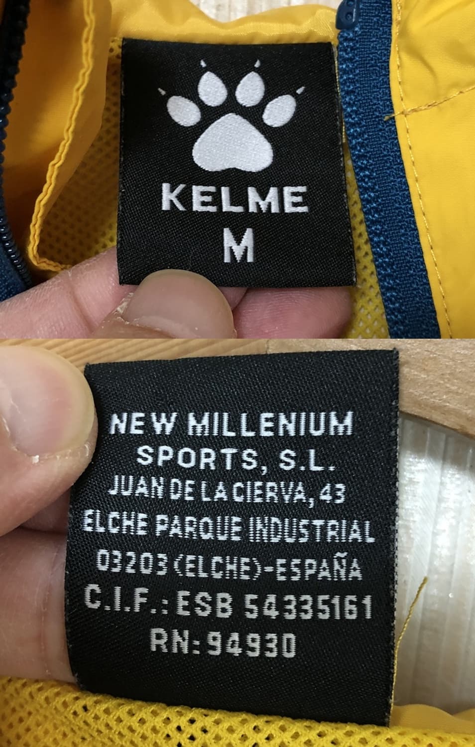 켈미 18-19 RCD 에스파뇰 어센틱 트레이닝탑/윈드자켓 M(해외) 상품이미지4