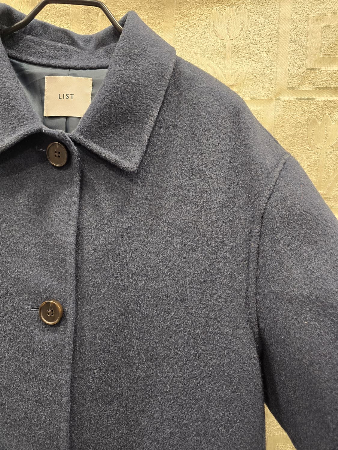 거의새거) LIST 리스트 가벼운 핸드메이드 모직 롱 코트 S(55) 상품이미지3