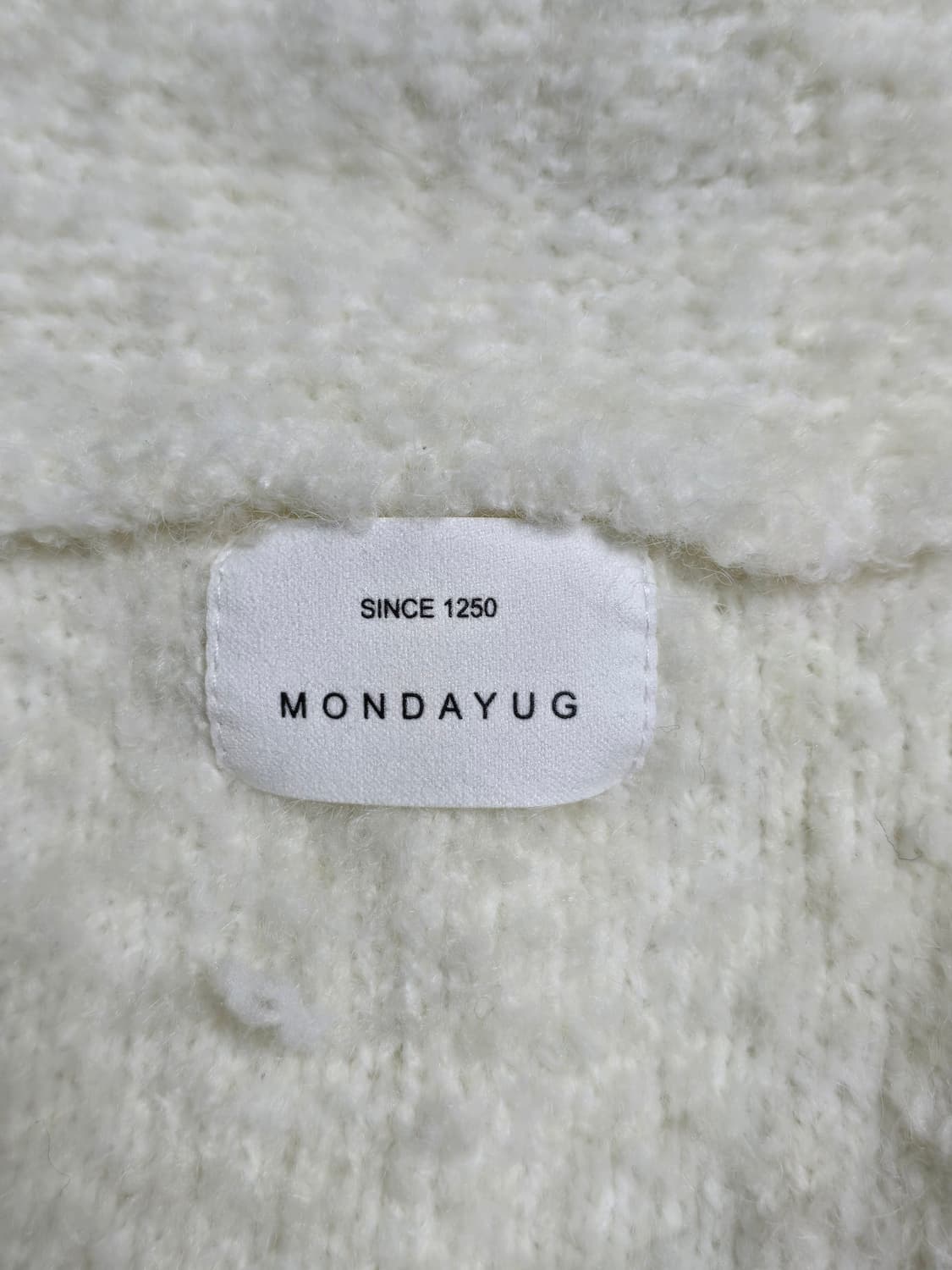 MONDAYUG 배색 니트 가디건 (프리사이즈) 상품이미지4