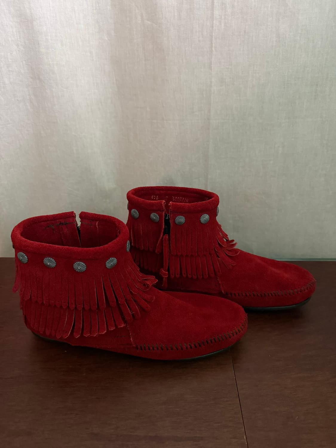 MINNETONKA  fringe suede boots 상품이미지1