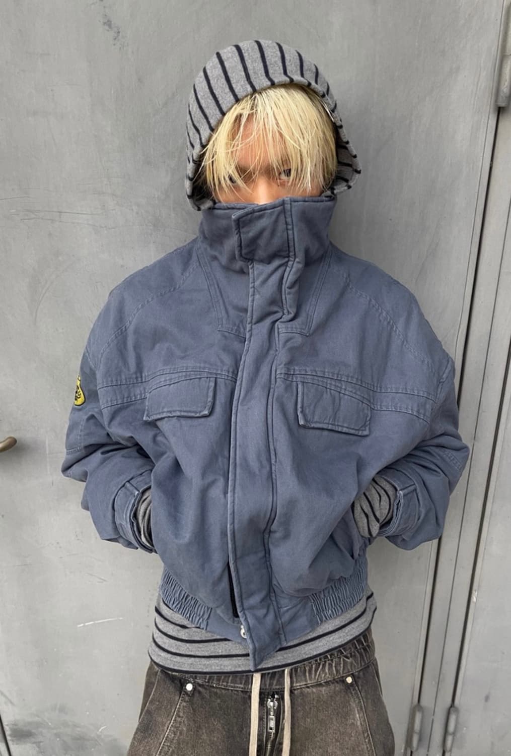 TREclub washed vintage stand collar jack 상품이미지1