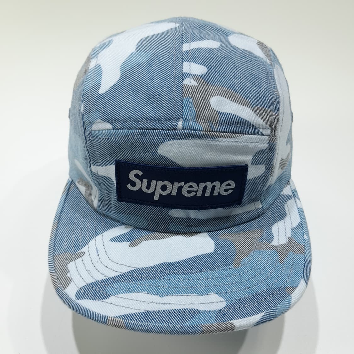 CL740 슈프림 미국판 워시드블루 밀리터리 카모 캠프캡 모자 상품이미지3