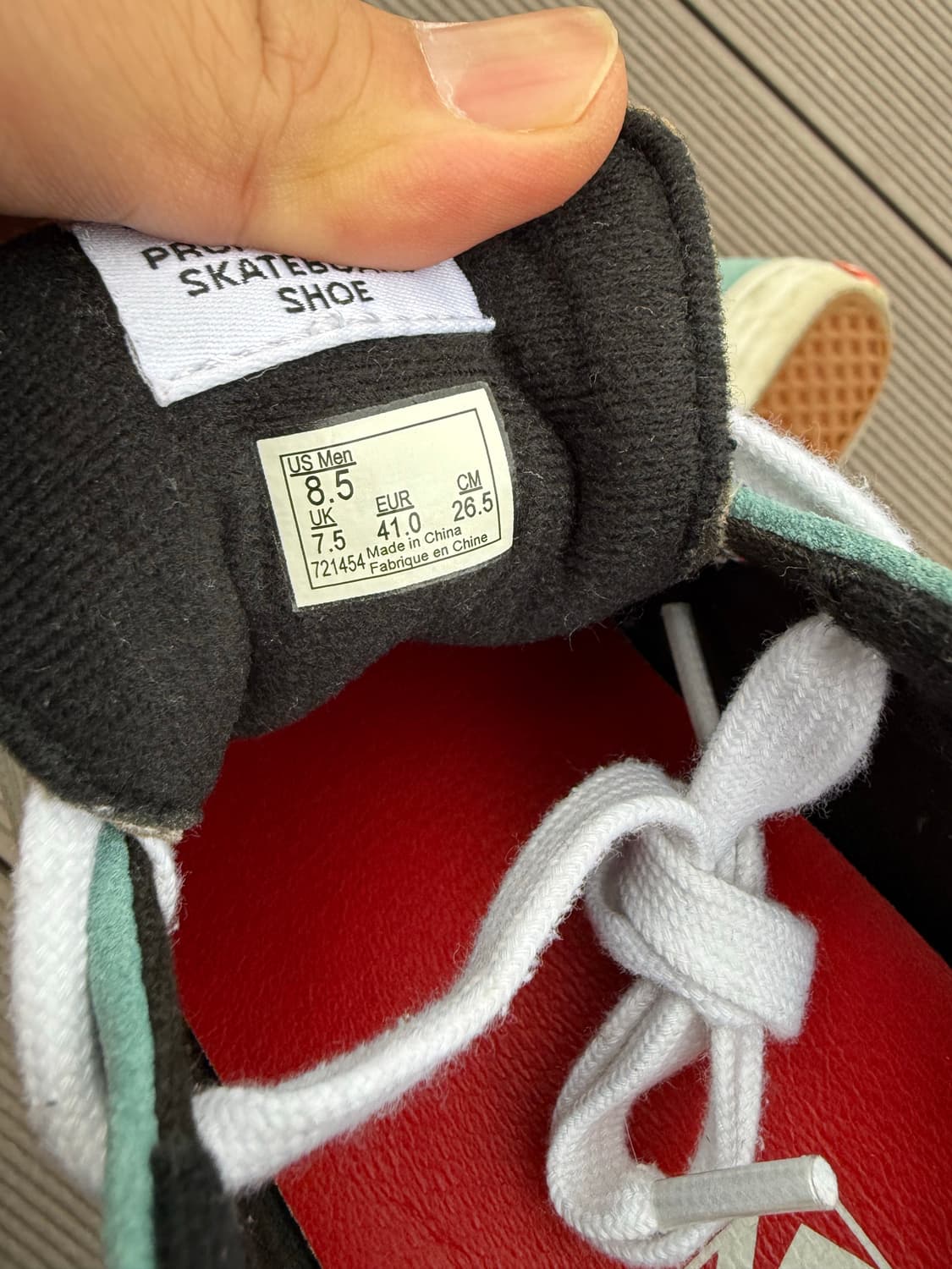 (US8.5) 18SS 슈프림 x 반스 램핀 프로 크록 코듀로이 스니커즈 상품이미지3