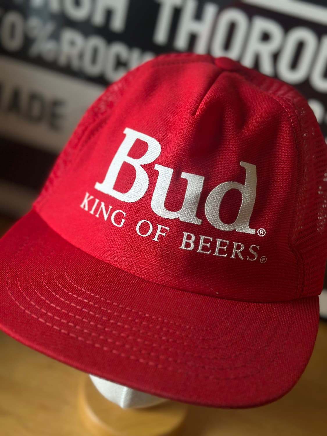 80s Budweiser 빈티지 버드와이저 트러커캡 메쉬캡 모자 상품이미지2