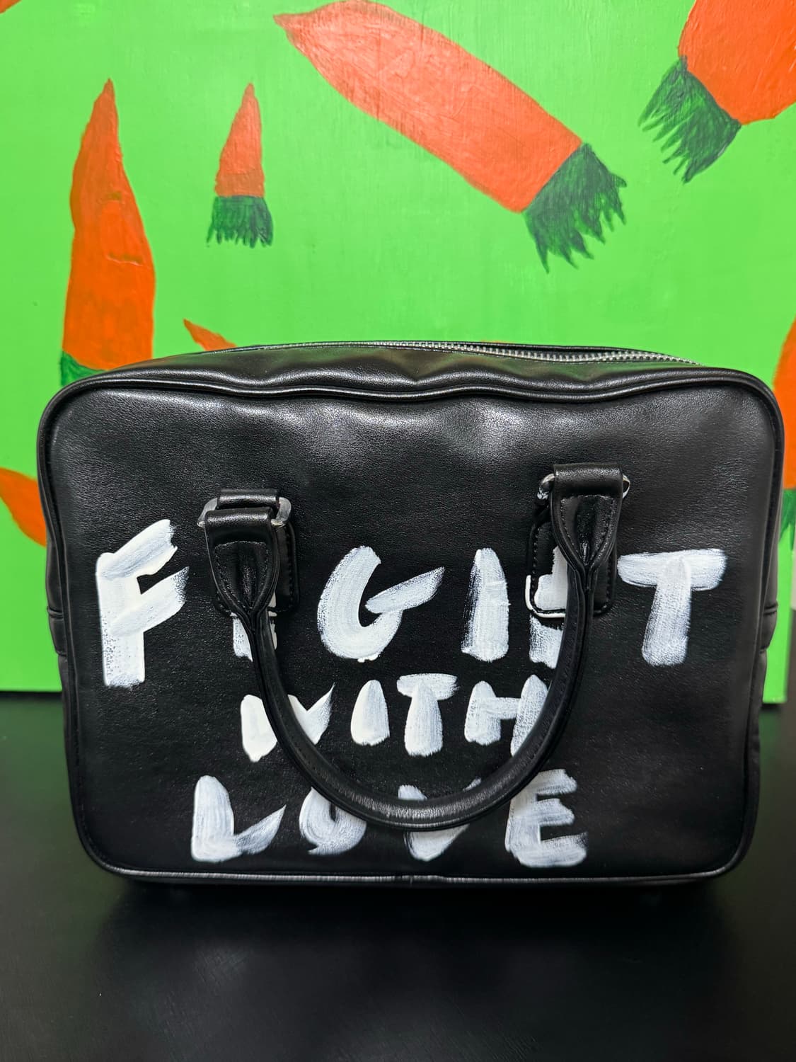 꼼데가르송 걸 페인트 백 블랙 상품이미지1