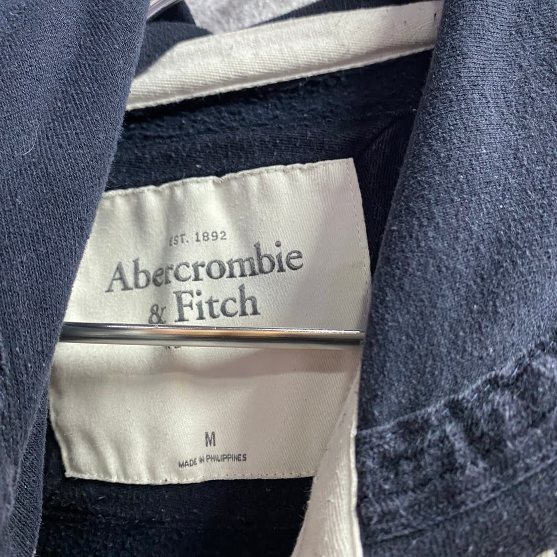 아베크롬비 아치로고 트윙클 네이비 후드집업 B4650 상품이미지3