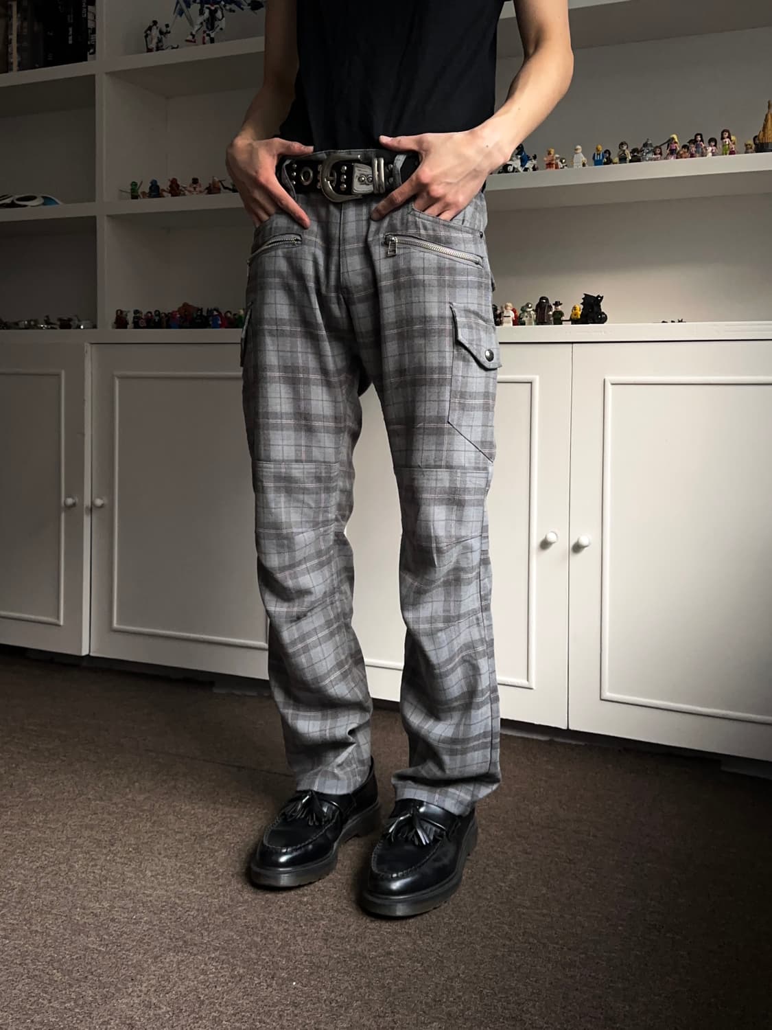 Mossimo 체크 슬림 카고 팬츠 상품이미지2