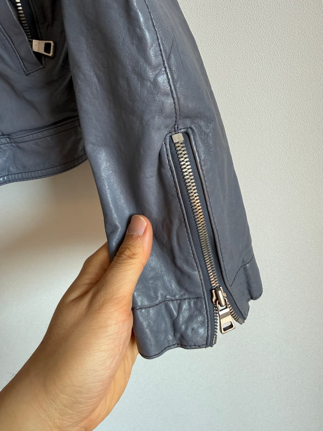 시스템(SYSTEM) 램스킨 레더 자켓(카라 탈착 가능, 한섬) 상품이미지5