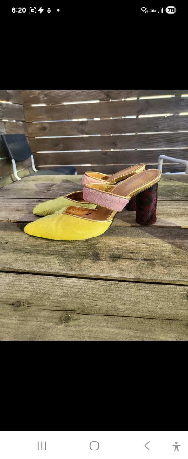 천연송치 뮬 힐 230사이즈 상품이미지1