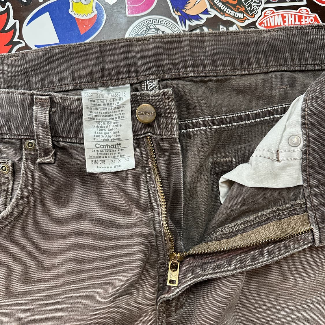 칼하트 카펜터 팬츠 B159-DKB 34 상품이미지7