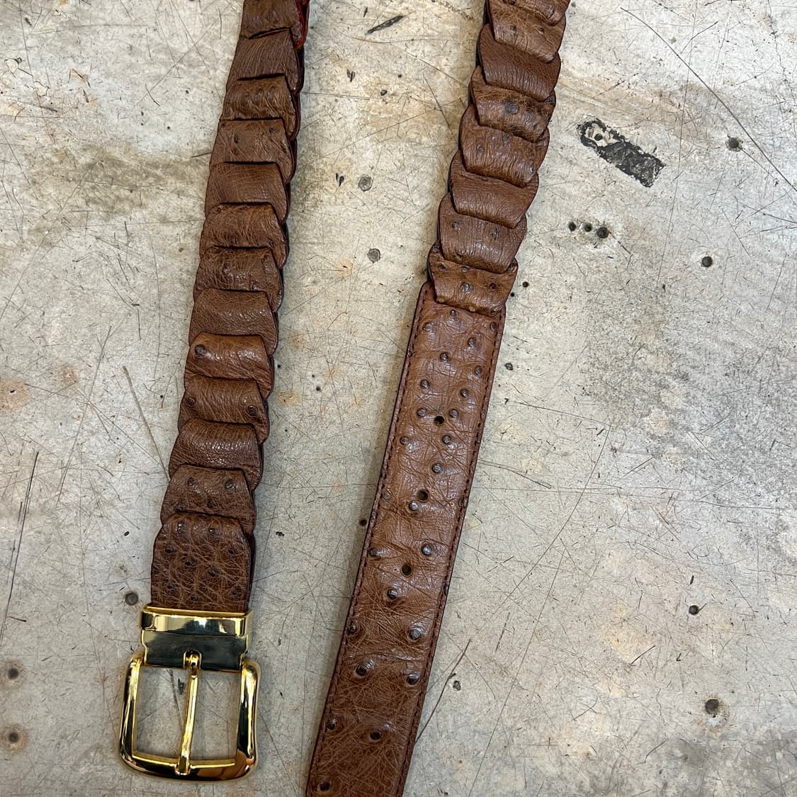 타조가죽 위빙 벨트 상품이미지7