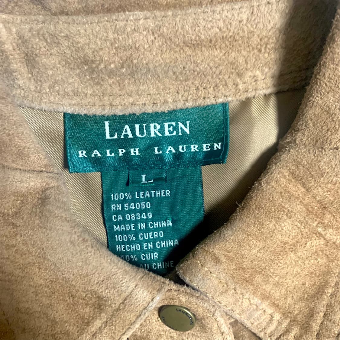 [M~L] Ralph Lauren Suede Leather Vest 상품이미지3