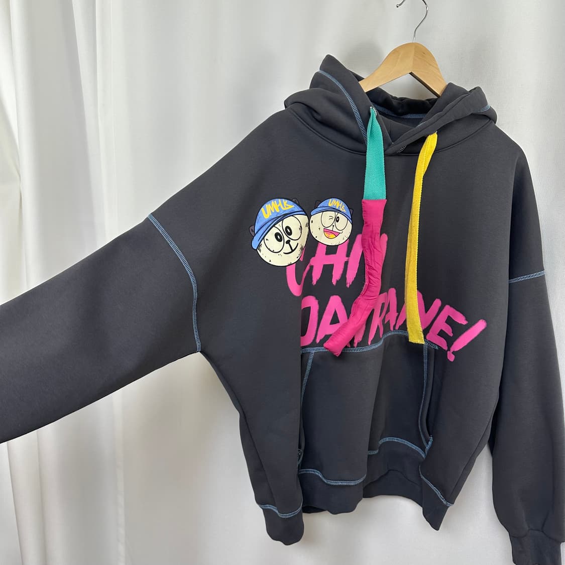   ARIAVIGA X UMHK 남자 기모 후드티 FREE 상품이미지2