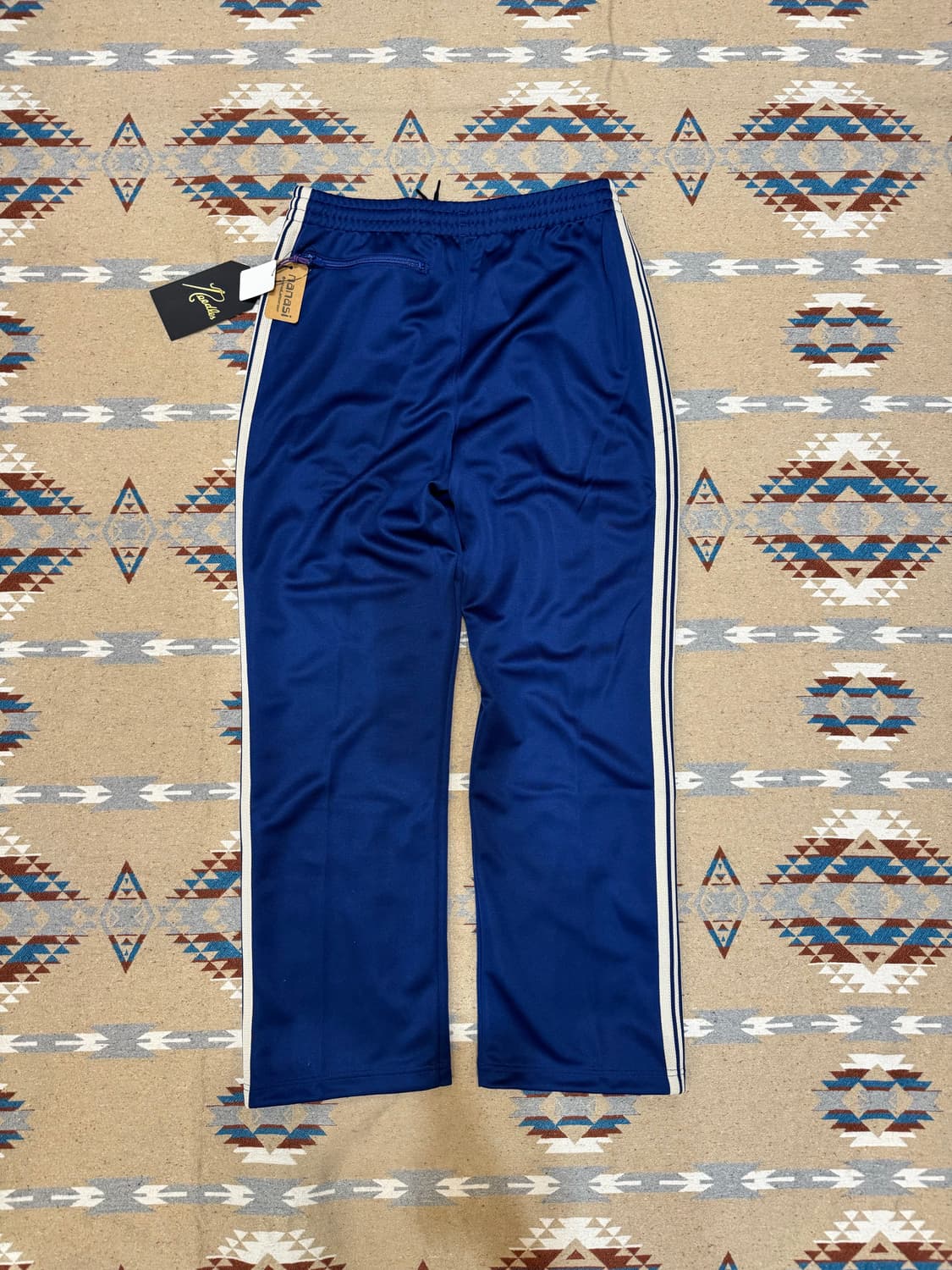 [L] 니들스 x 비버 트랙 팬츠 폴리 스무스 로얄블루 (스트레이트핏) 상품이미지3