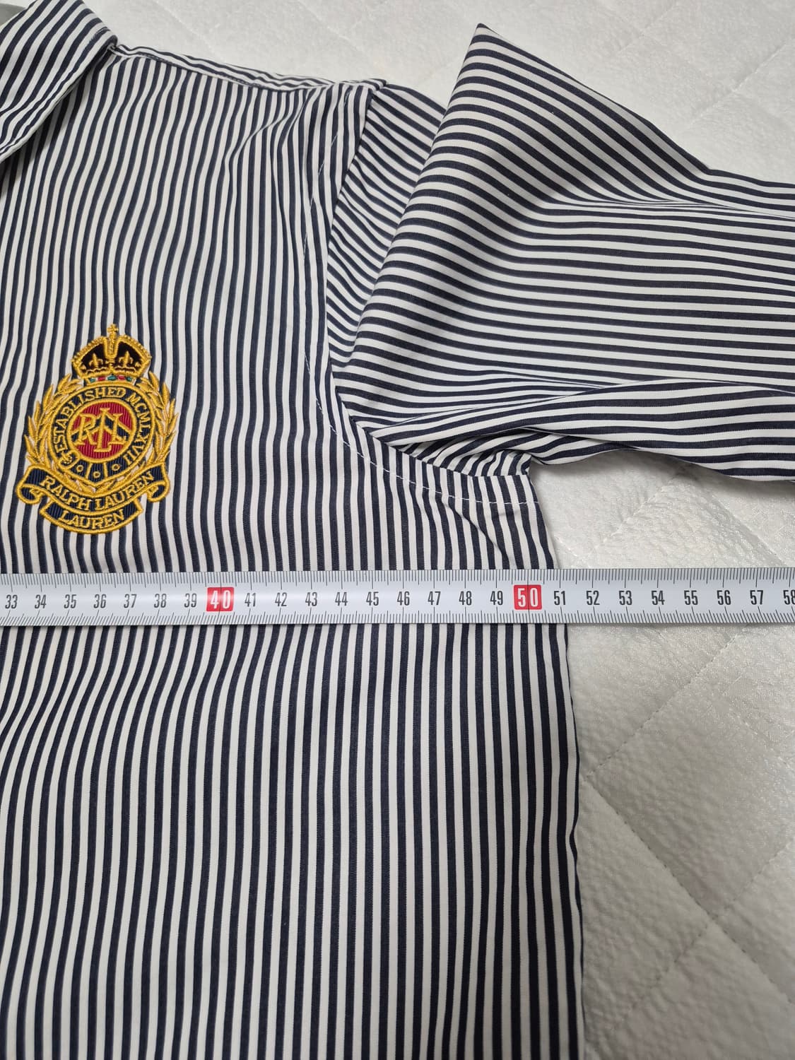 로렌 랄프로렌 크레스트 스트라이프 셔츠 여성 M사이즈 상품이미지8