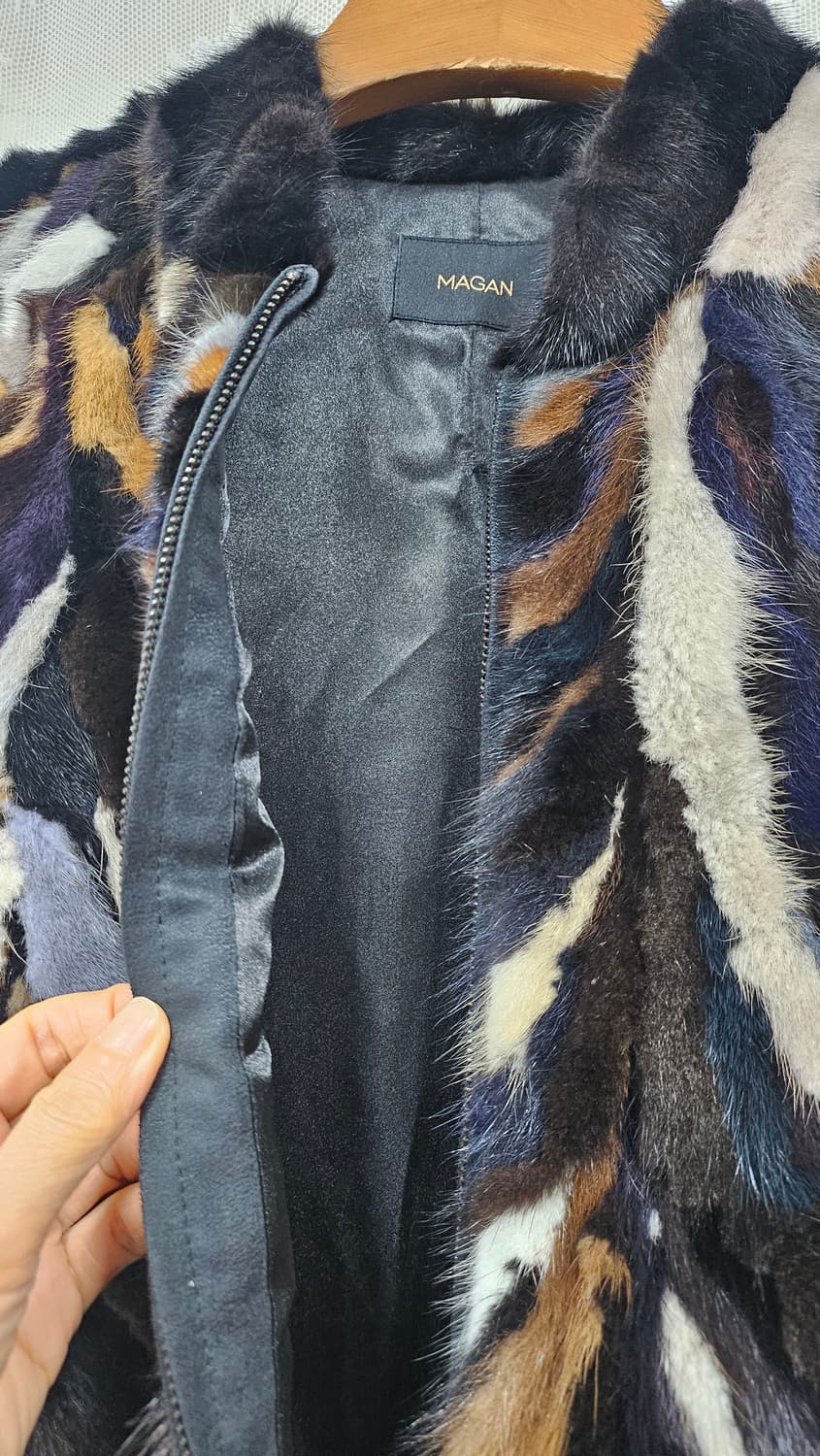 밍크 믹스컬러 조합 베스트 조끼 상품이미지5