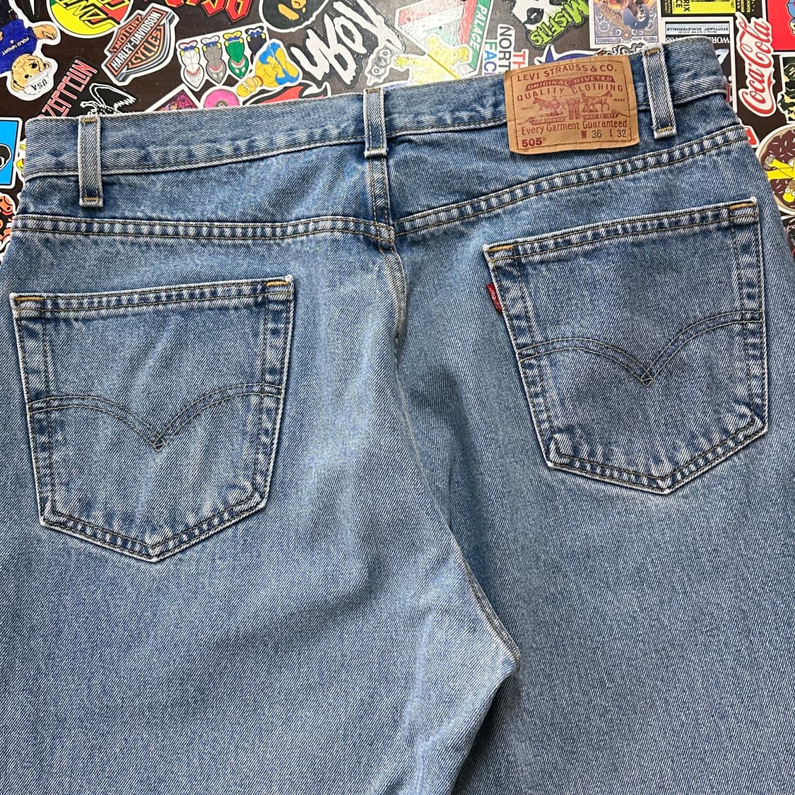Early 00s 리바이스 505 블루 진 데님 팬츠 36 상품이미지3